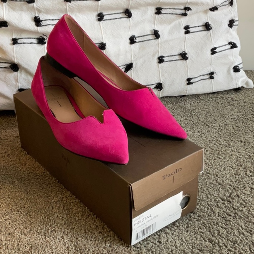 Linea Paolo Presta in Fuschia Suede 7.5